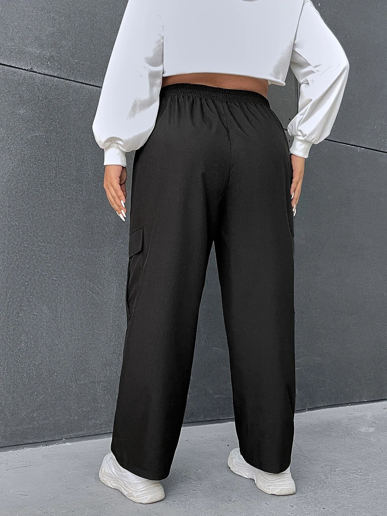 Casual Side Cargo Pants – side profile view