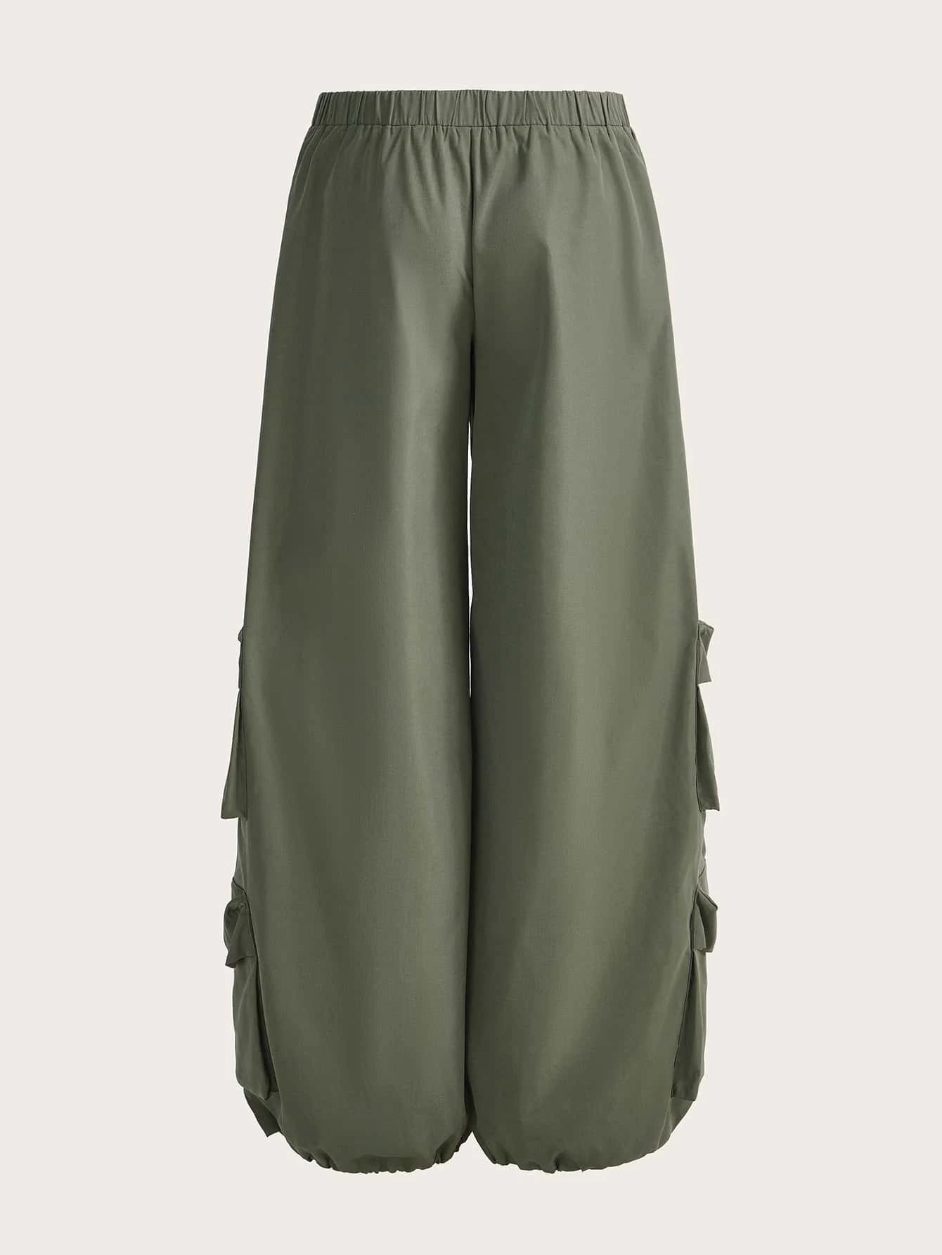Loose Drop Waist Cargo Pant – side profile view