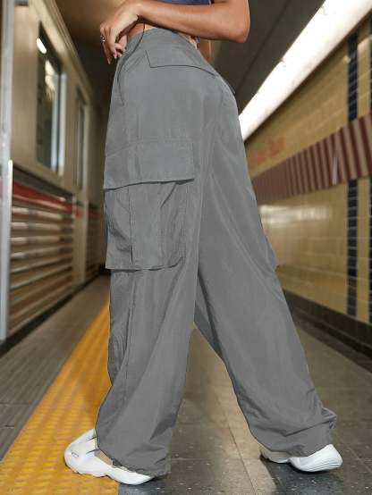 Wide Length Cargo Jogger Pants