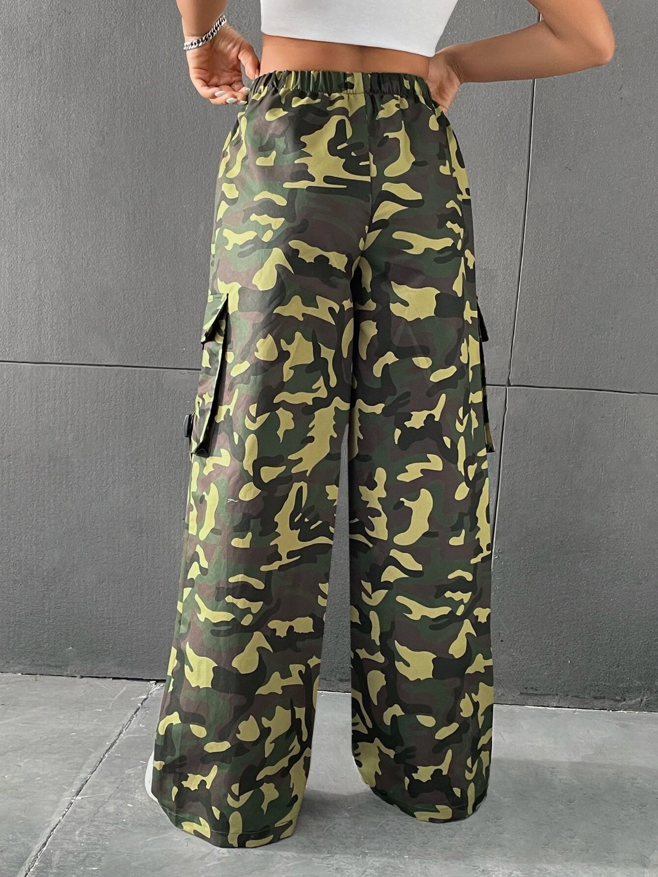 Camo Drop Cargo Pant – side profile view