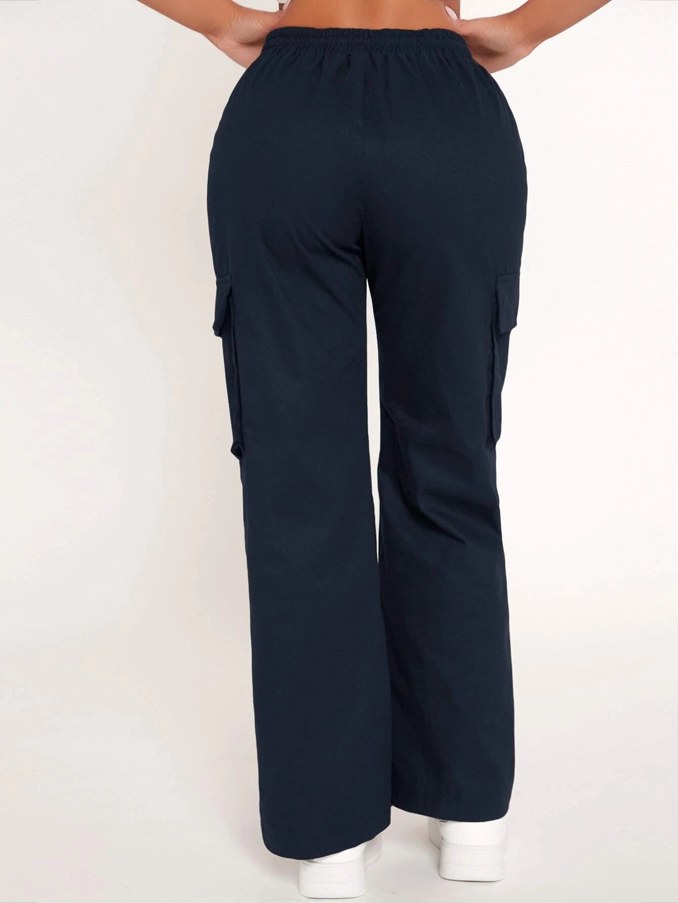 Drawstring Waist Flap Pocket Cargo Pant – lifestyle view 16