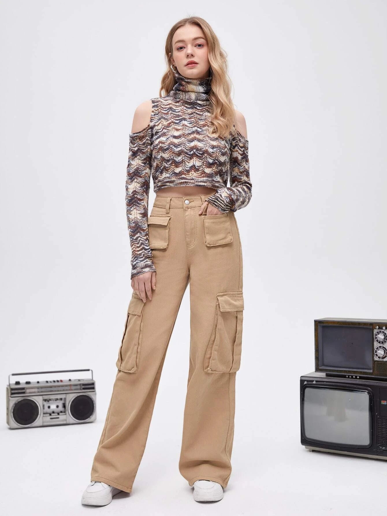 Flap Pocket Cargo Jeans Style 11 – waistband detail