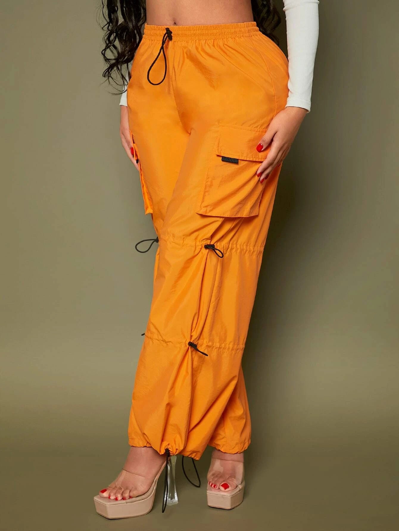Casual Pocket Side Cargo Pants Style 1 – side profile view