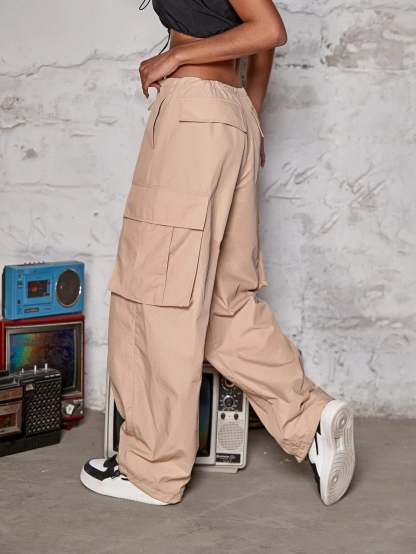 Wide Length Cargo Jogger Pants