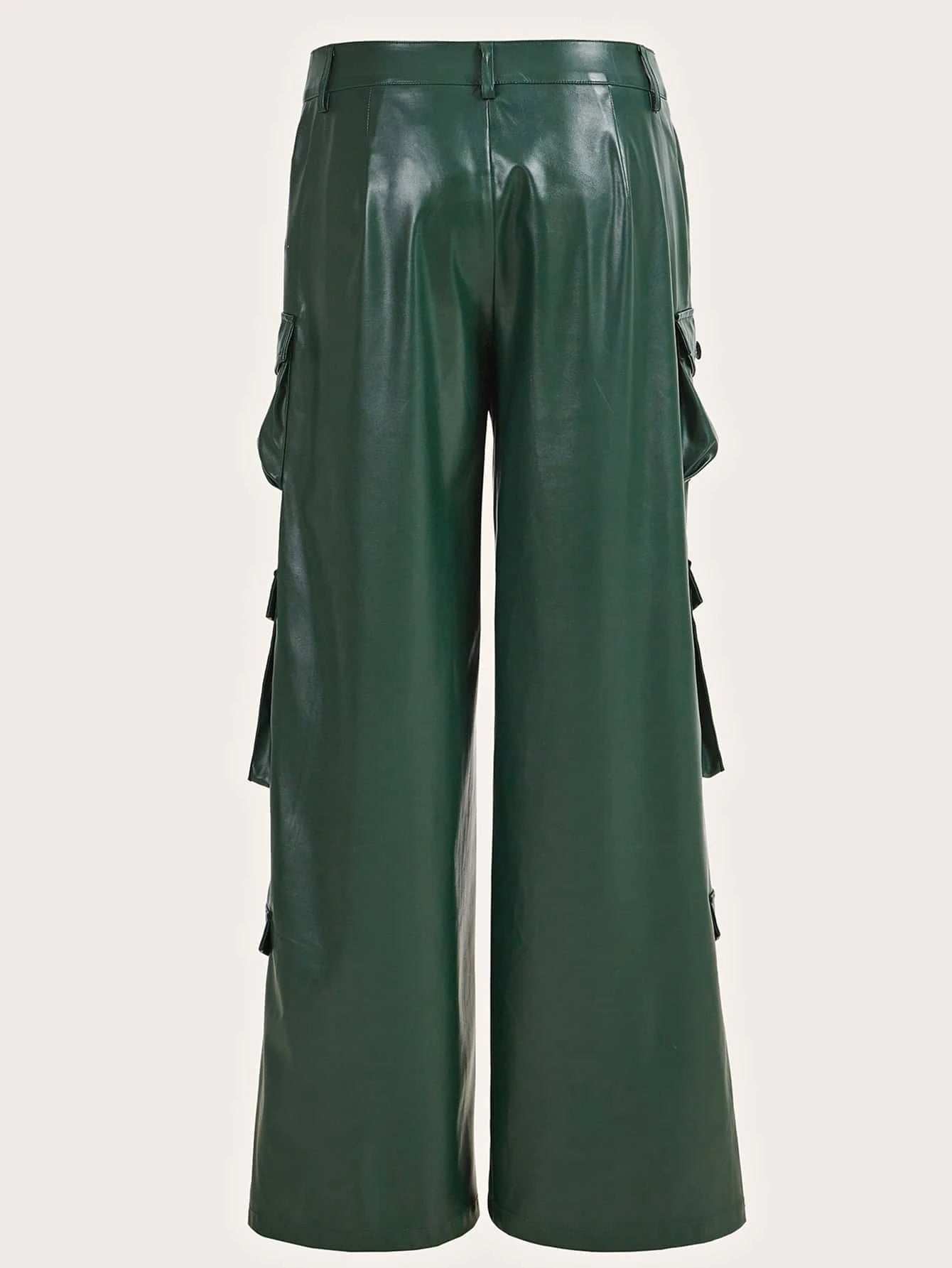 Low Rise Flap Pocket Cargo Pants – side profile view