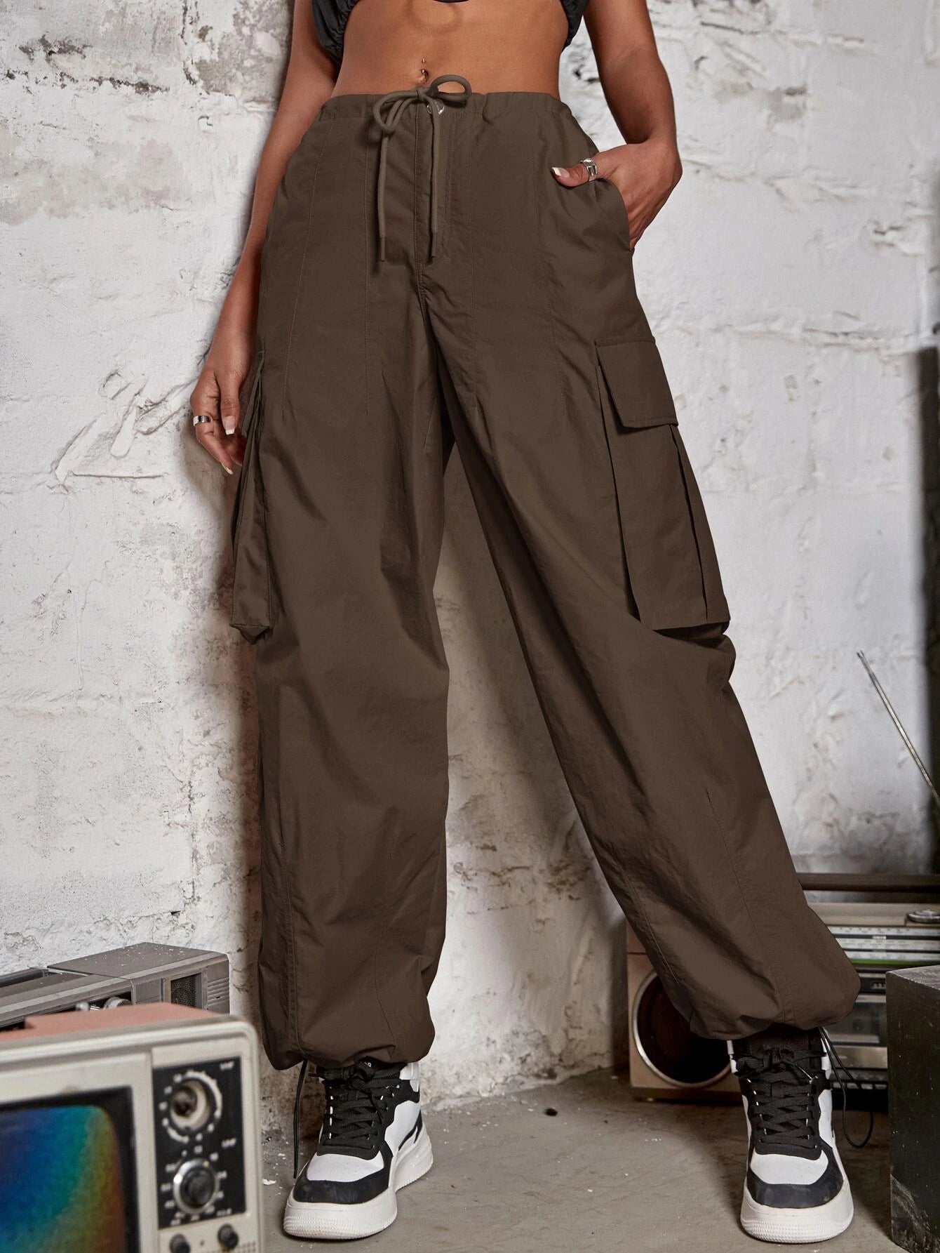 Journey Ready Drawstring Cargo Trousers – lifestyle view 32