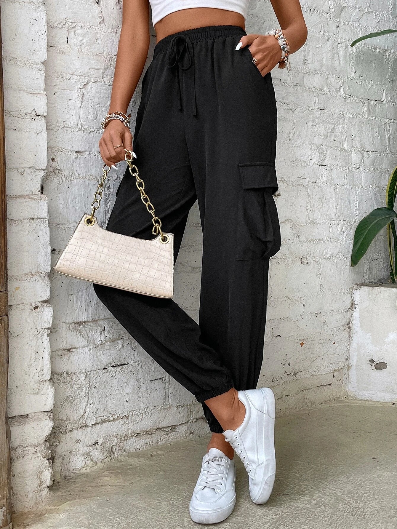 Casual Regular Fit Plain Jogger – styled outfit view