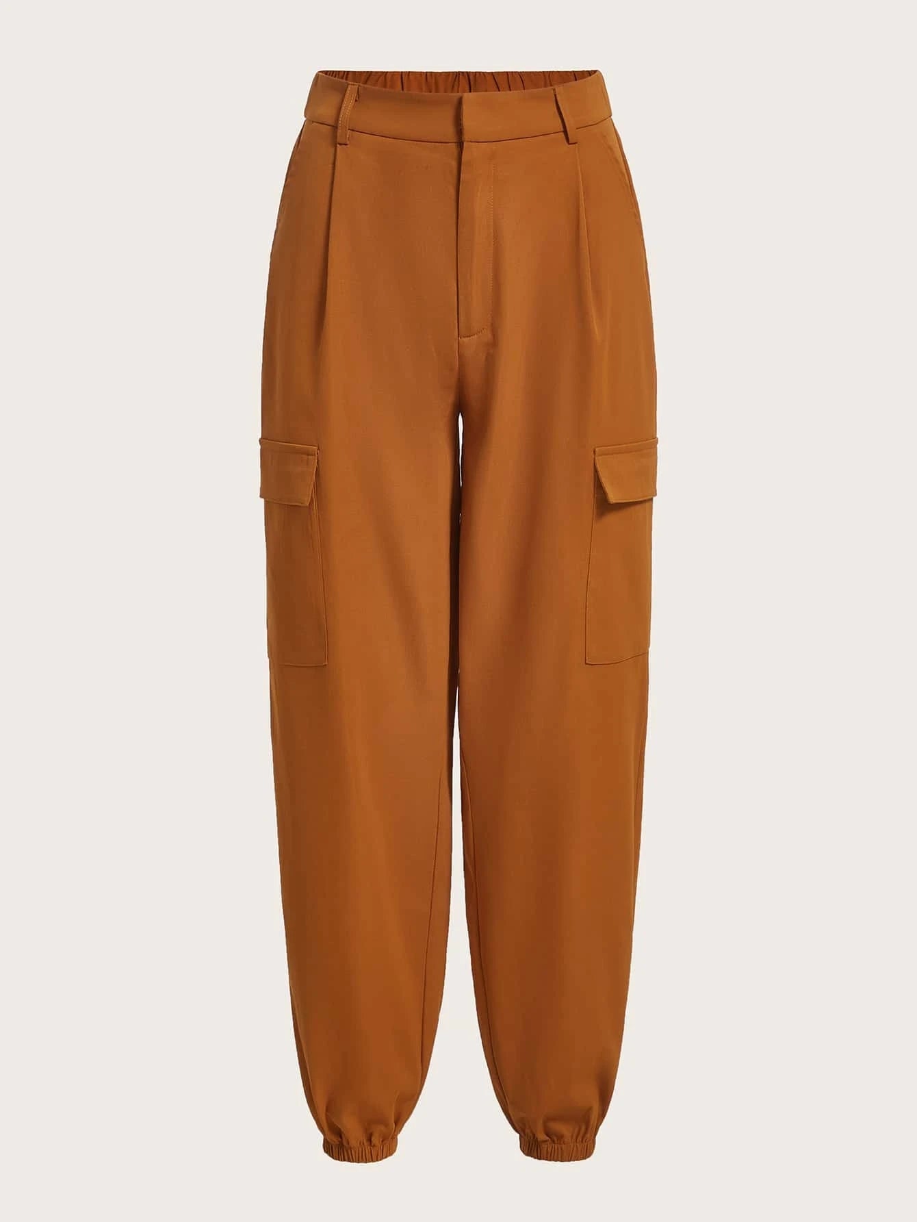 Casual Flap Pocket Cargo Pants Style 1 – side profile view