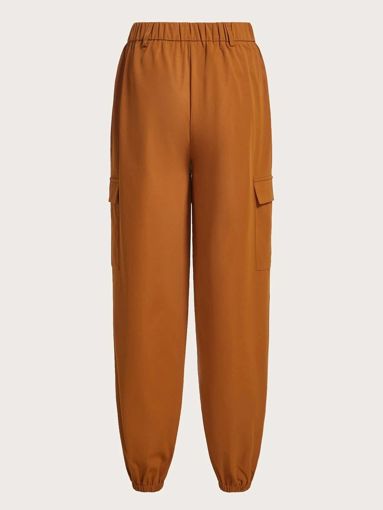 Casual Flap Pocket Cargo Pants Style 1 – back view detail