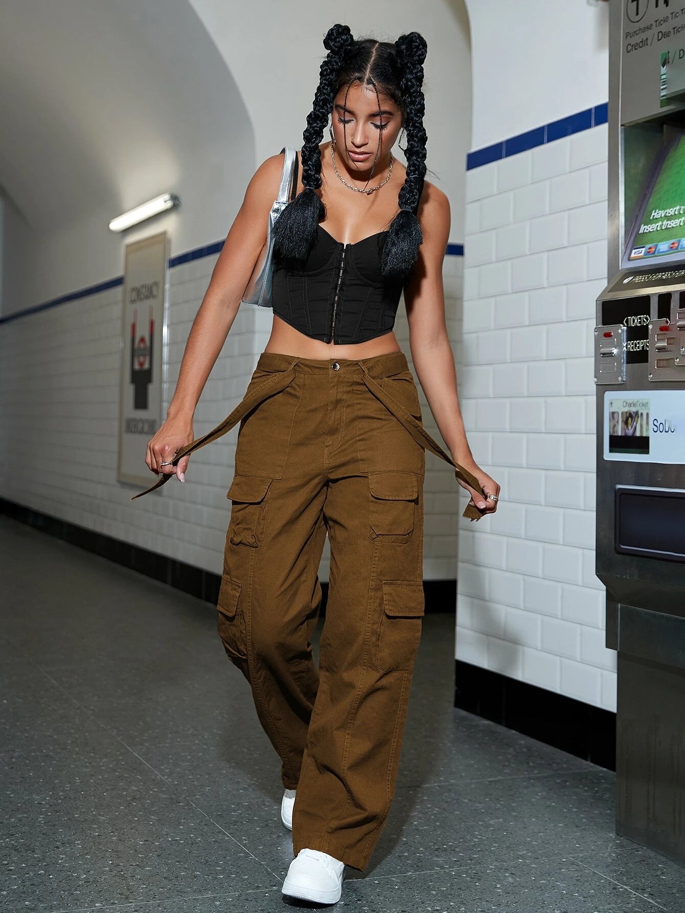 Solid Colored Cargo Pant – lifestyle view 14