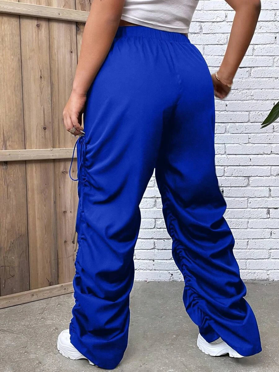 Drawstring Side Ruched Pants – lifestyle view 12