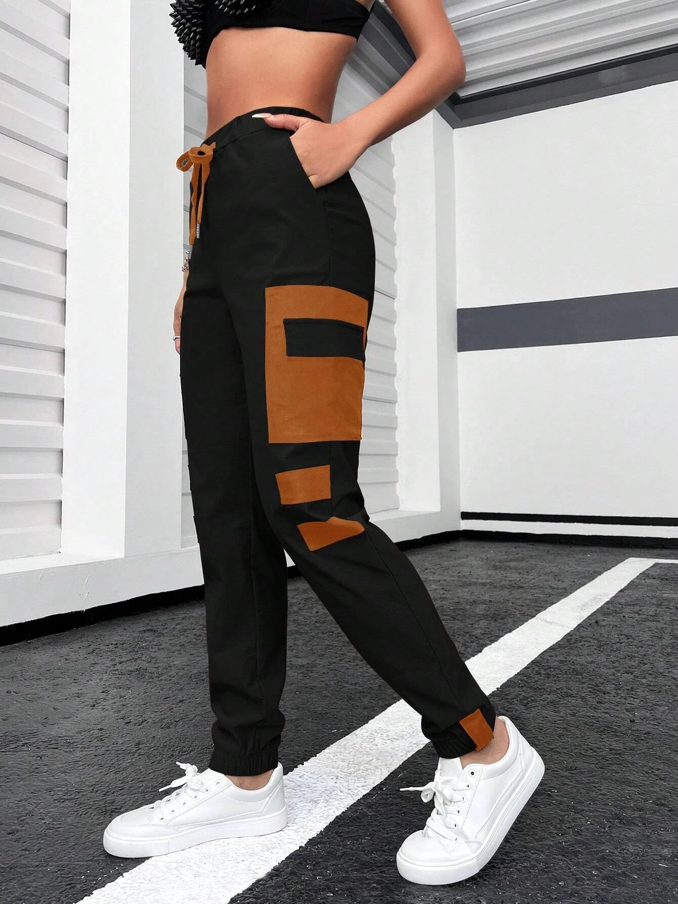 Cargo Pants With Drawstring Waistband – waistband detail