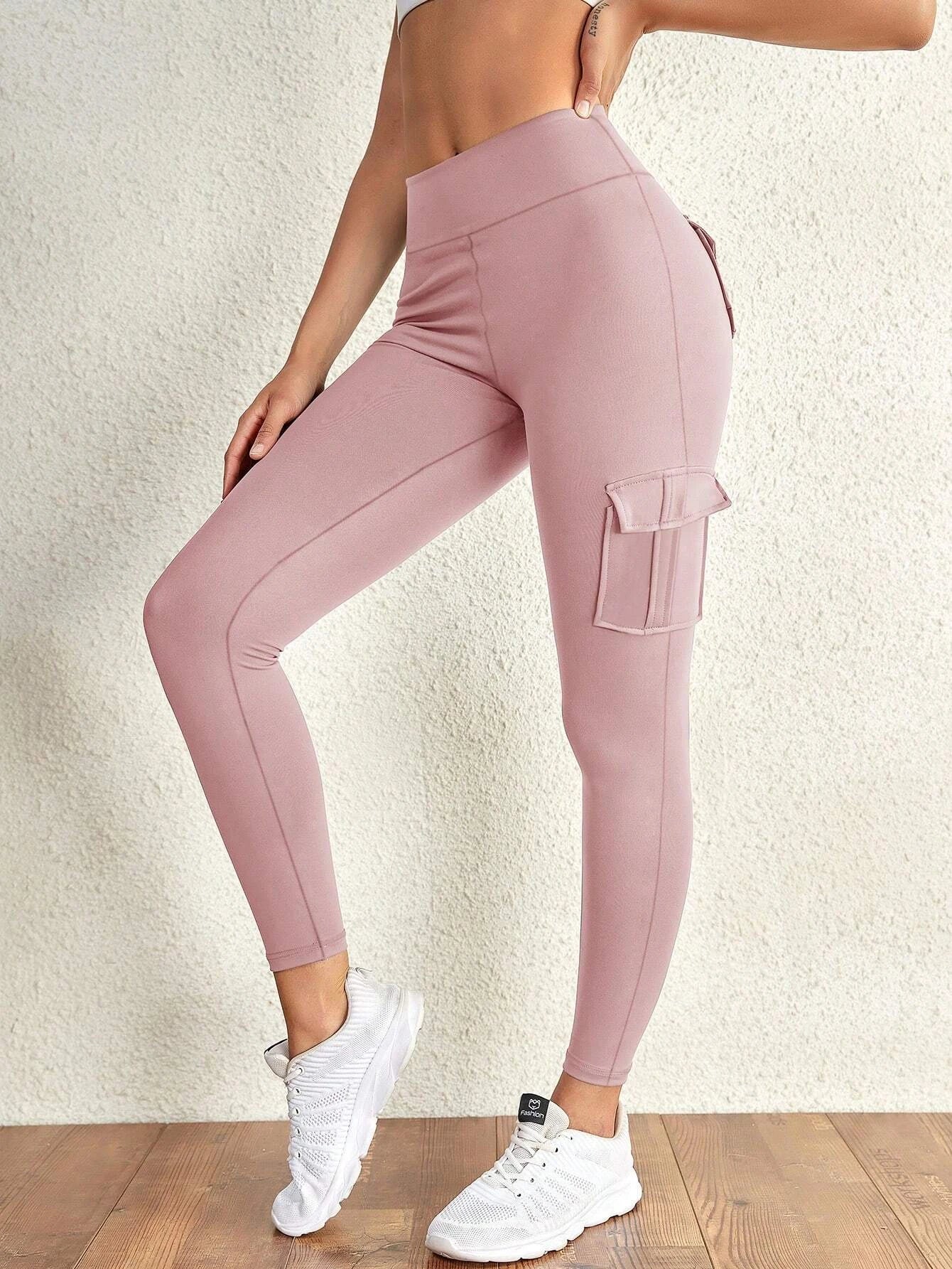 Flap Pocket Side Skinny Cargo Pants – women's cargo pants front view