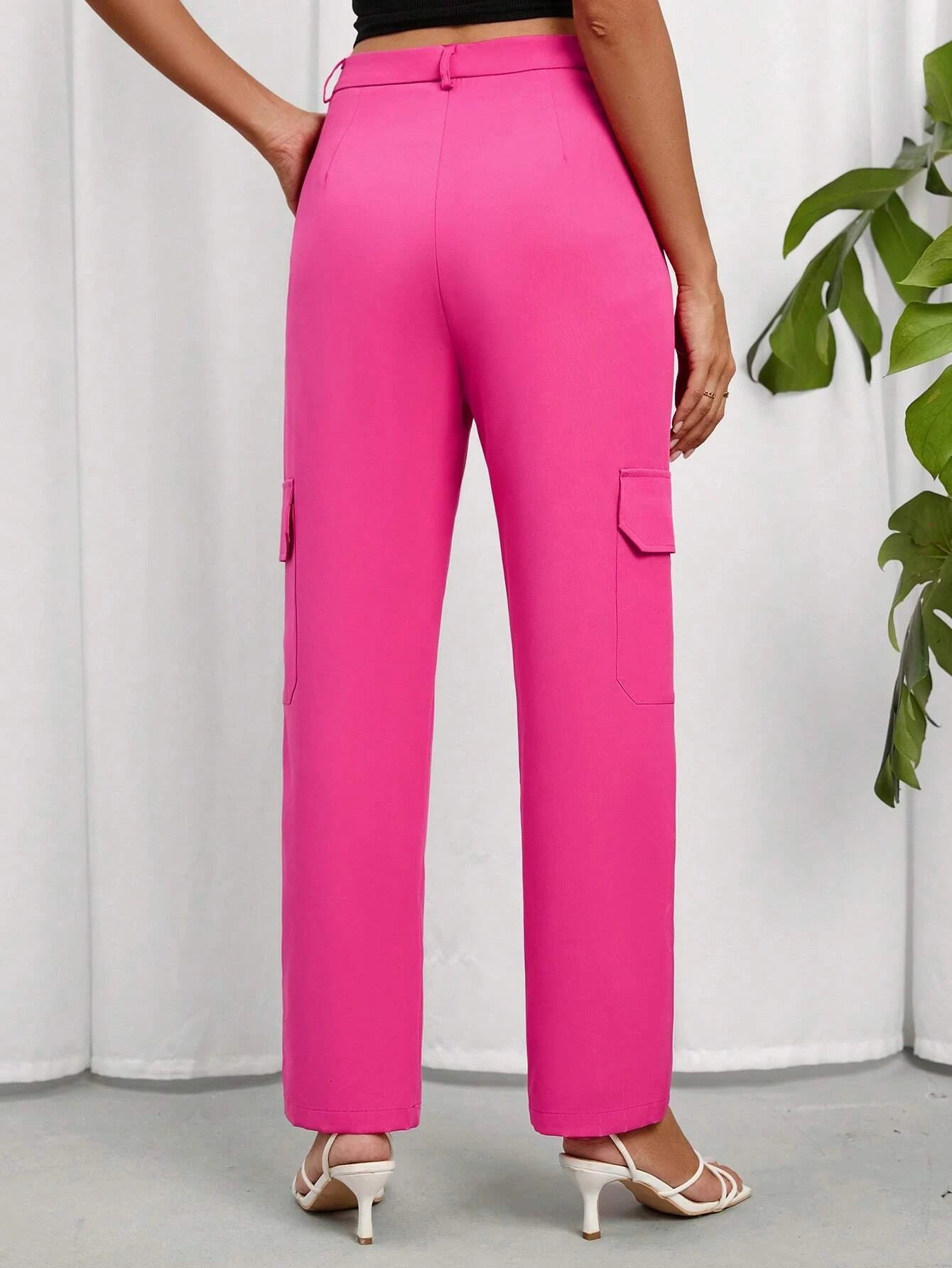 Flap Pocket Side Cargo Pants Style 16 – side profile view