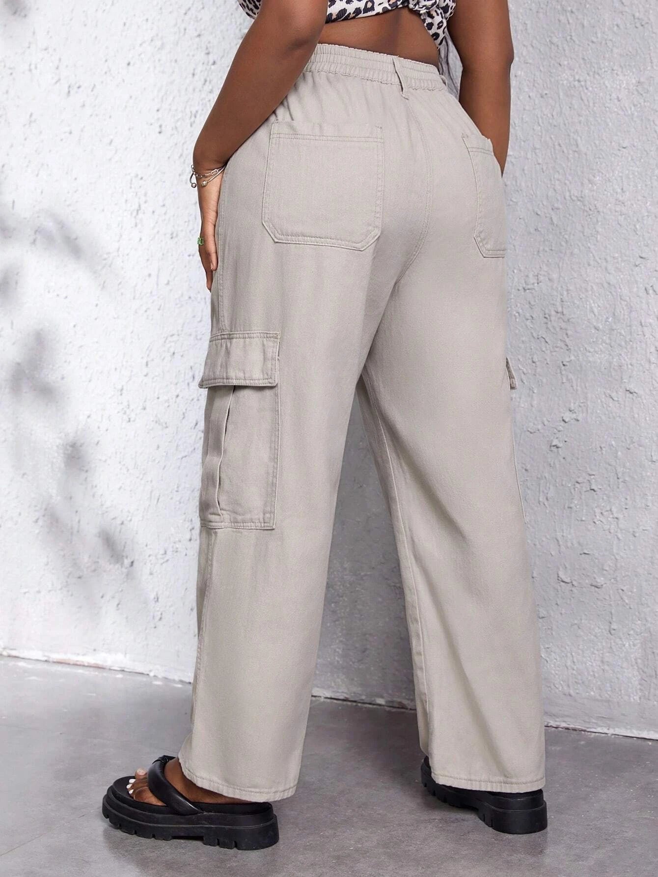 Cargo Flap Side Pocket Pants – pocket detail close-up
