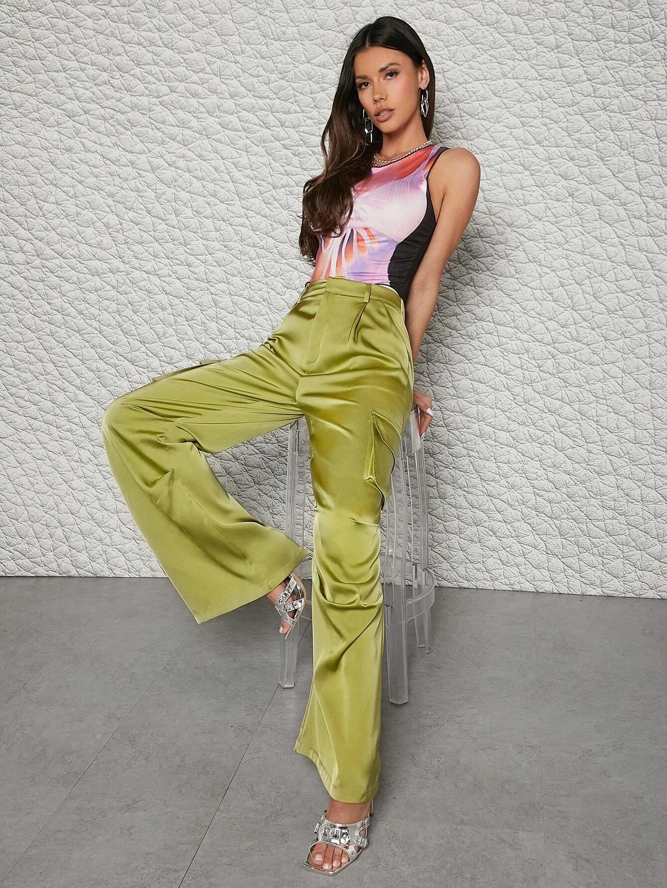 Flap Pocket Side Zipper Cargo Pant – waistband detail