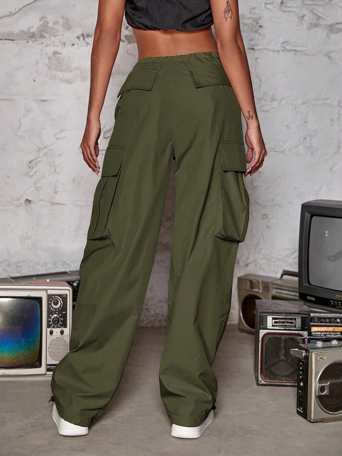 Wide Length Cargo Jogger PantsWide Length Cargo Jogger Pants - Image 11
