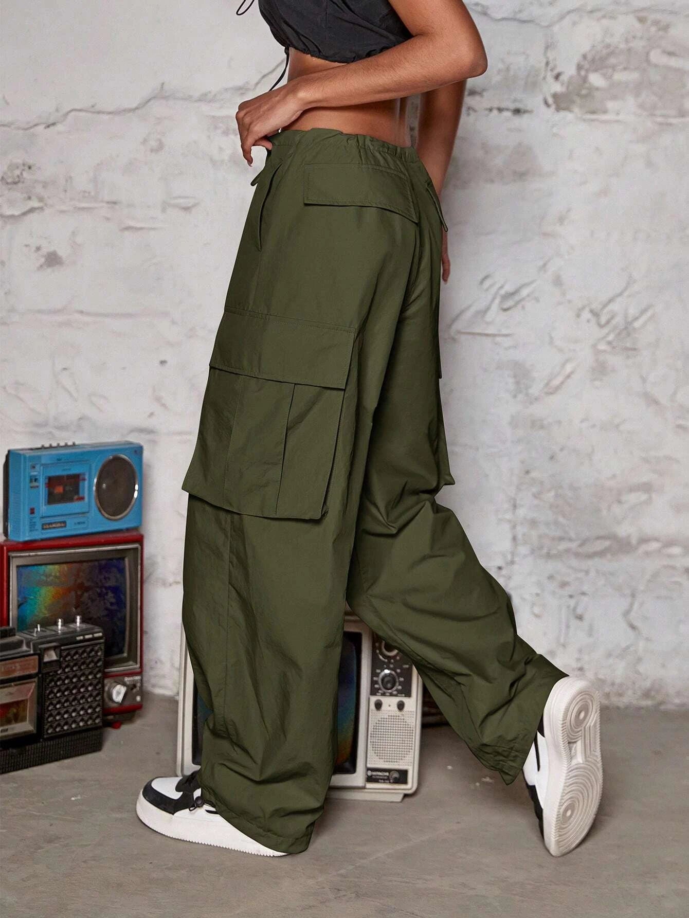 Wide Length Cargo Jogger PantsWide Length Cargo Jogger Pants - Image 12