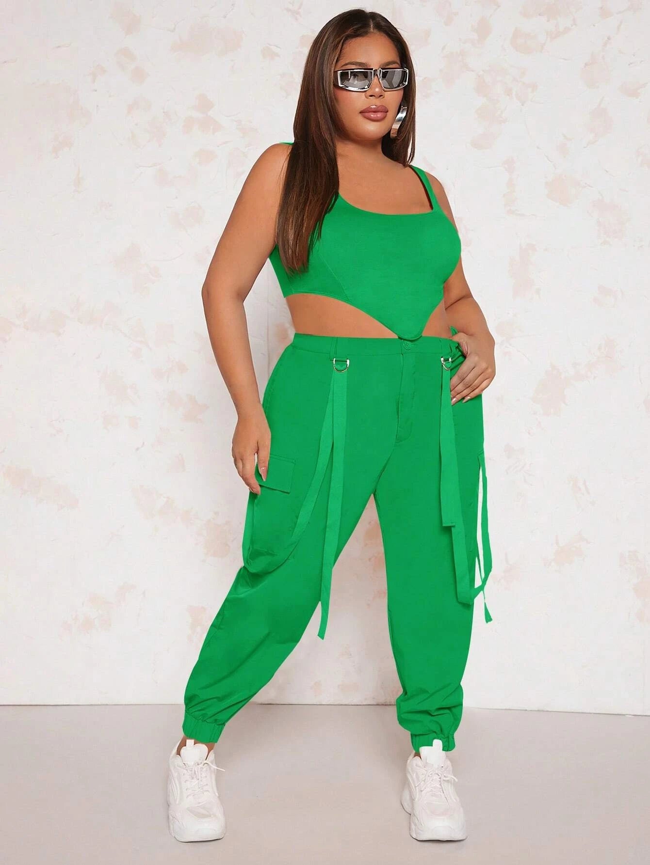 Sleeveless Hem Tank Top With PantsSleeveless Hem Tank Top With Pants - Image 9