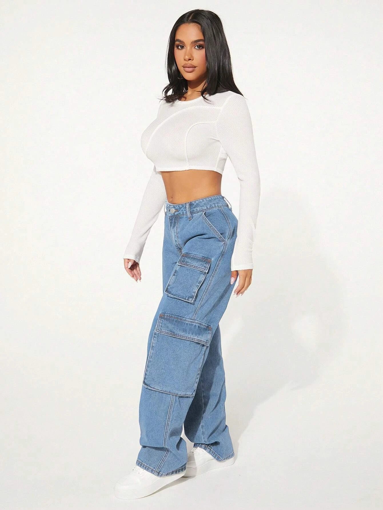 Flap Pocket Cargo Jeans Style 9 – lifestyle view 13
