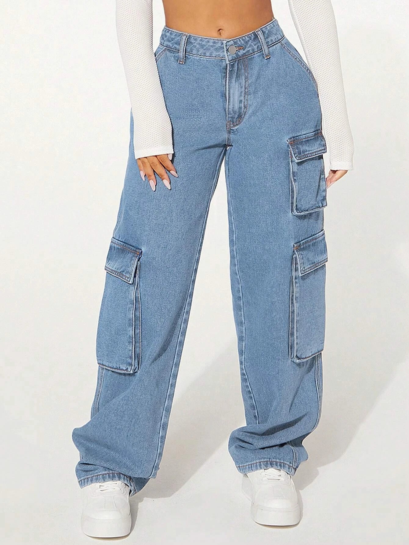 Flap Pocket Cargo Jeans Style 9 – lifestyle view 15