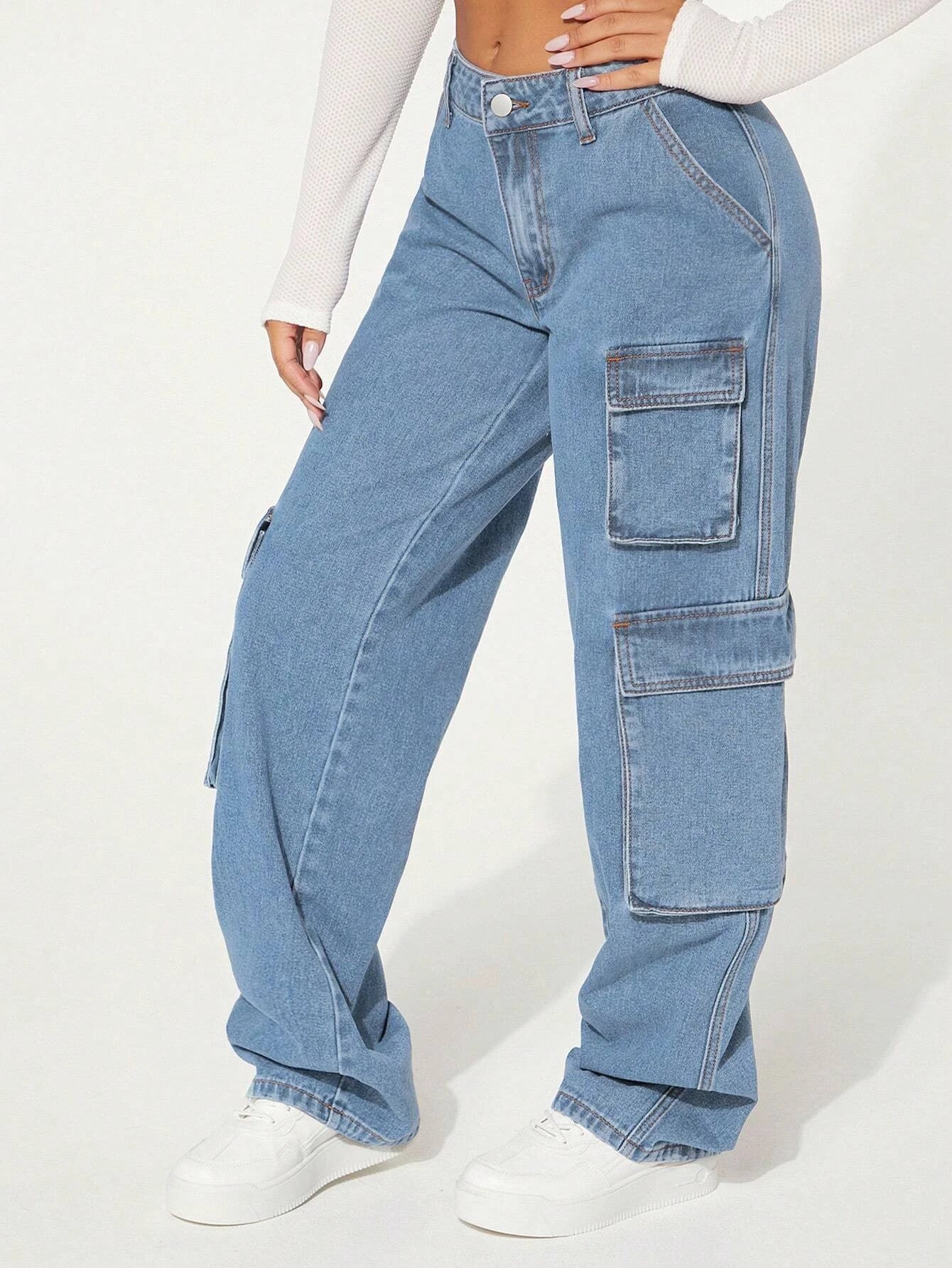 Flap Pocket Cargo Jeans Style 9 – lifestyle view 16