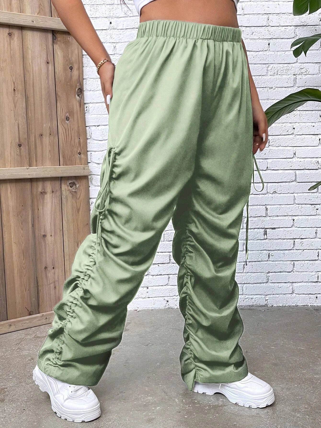Drawstring Side Stacked Pant – lifestyle view 12