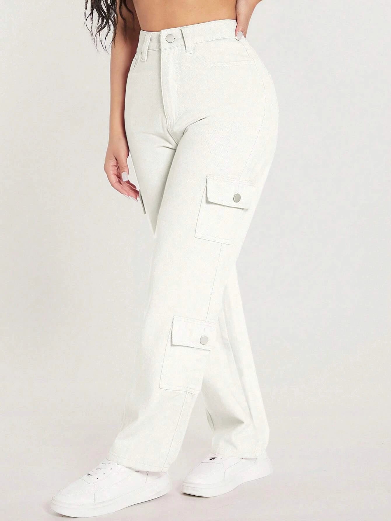 Flap Pocket Zipper Jeans – fit and style view