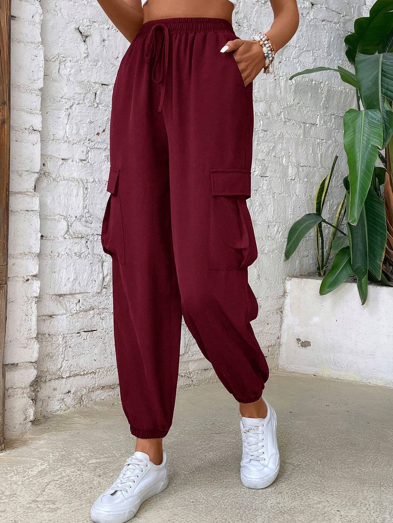 Casual Regular Fit Plain Jogger – side profile view