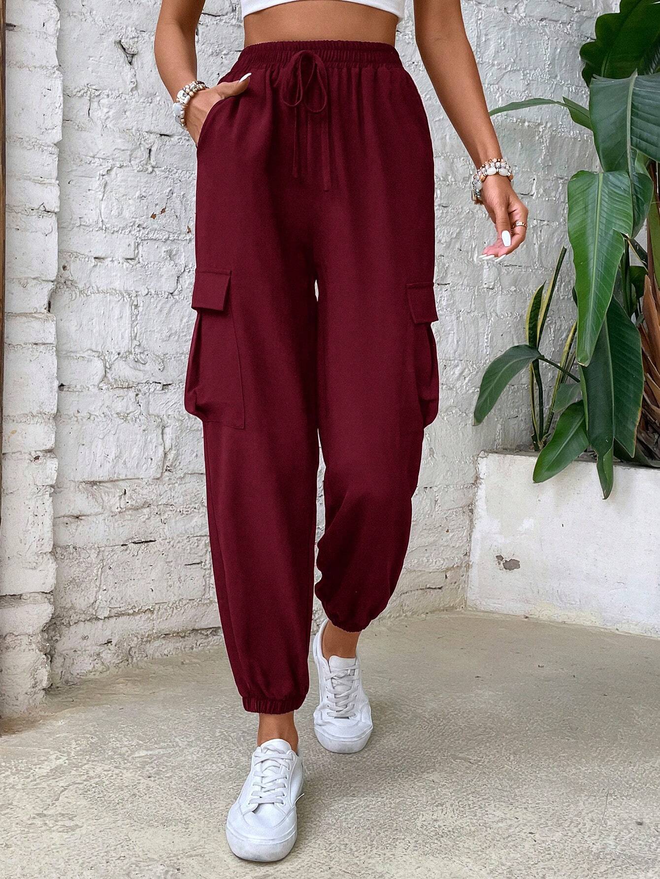 Classic Line Pocketed Cargo Pants – styled outfit view