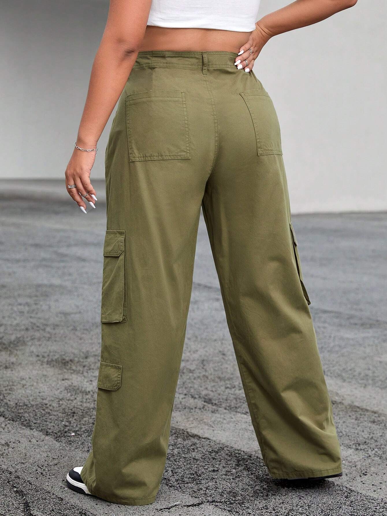 Non-Stretch Pocket Side Cargo Pant – waistband detail