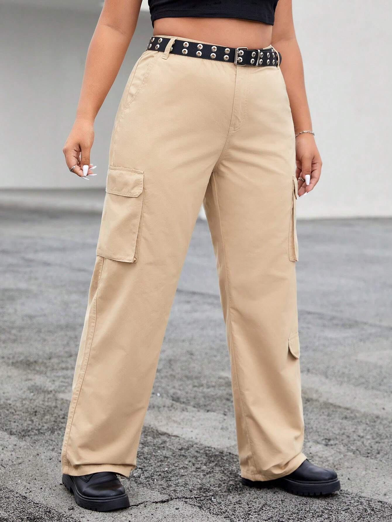 Non-Stretch Pocket Side Cargo Pant – back view detail