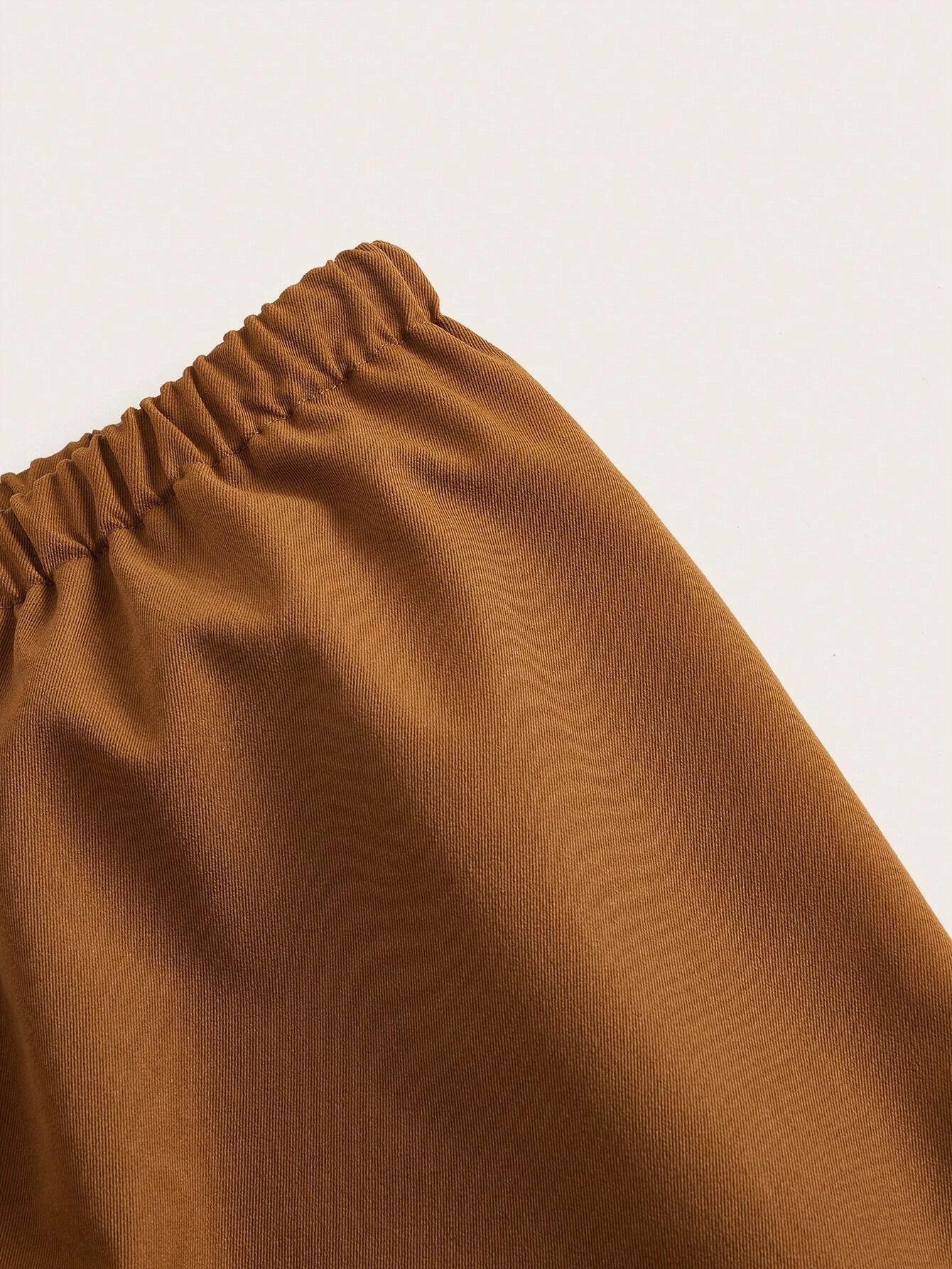 Plain Flap Side Pocket Casual Cargo Pants – back view detail