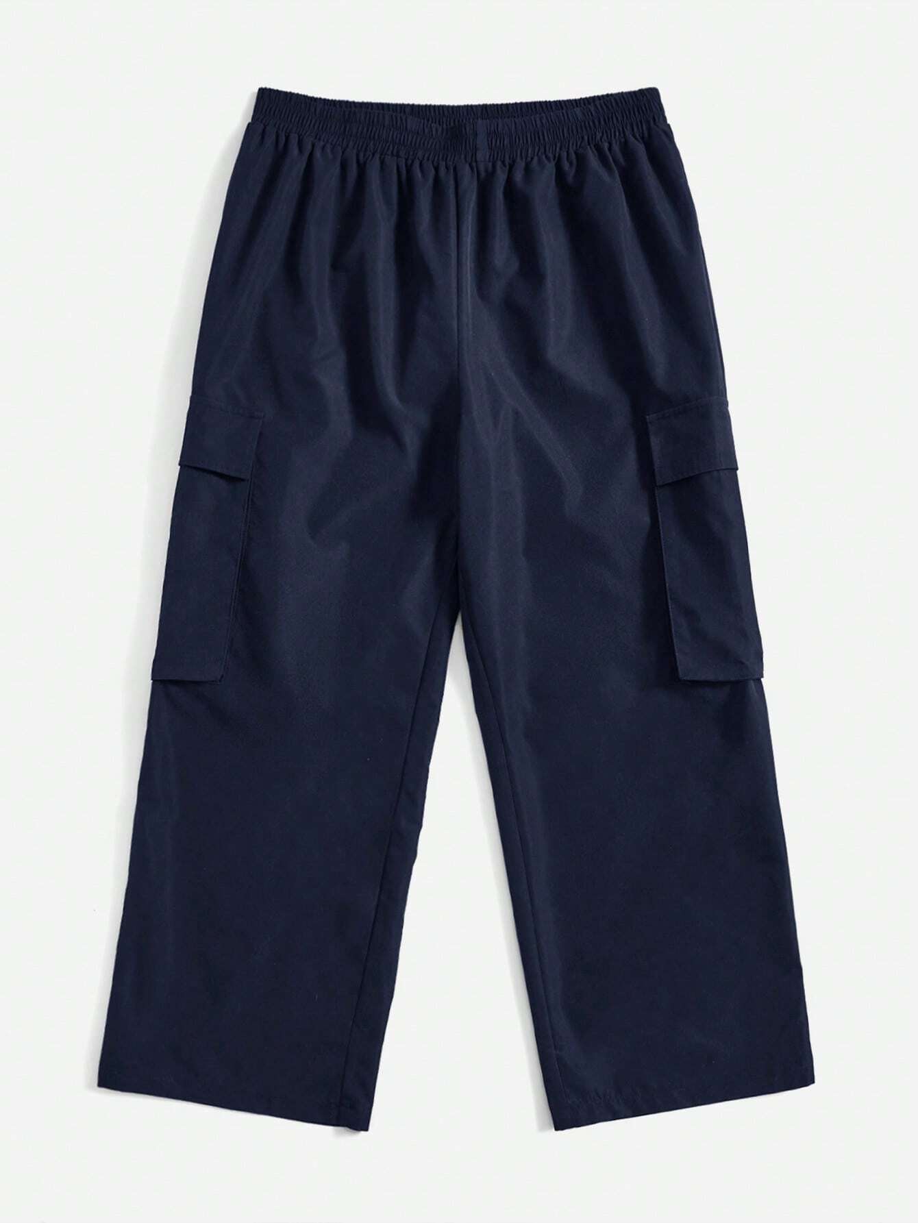 Flap Pocket Side Cargo Pants in Green – lifestyle view 14