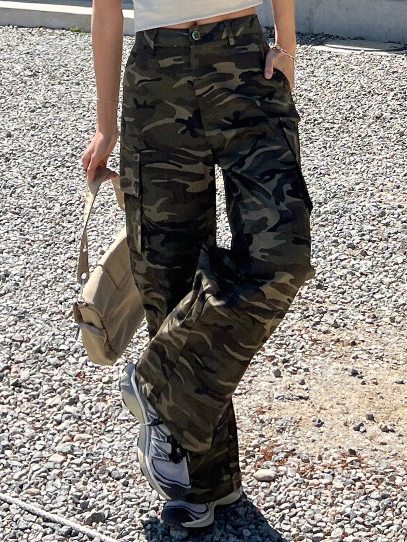 Camo Print Cargo Pant – styled outfit view