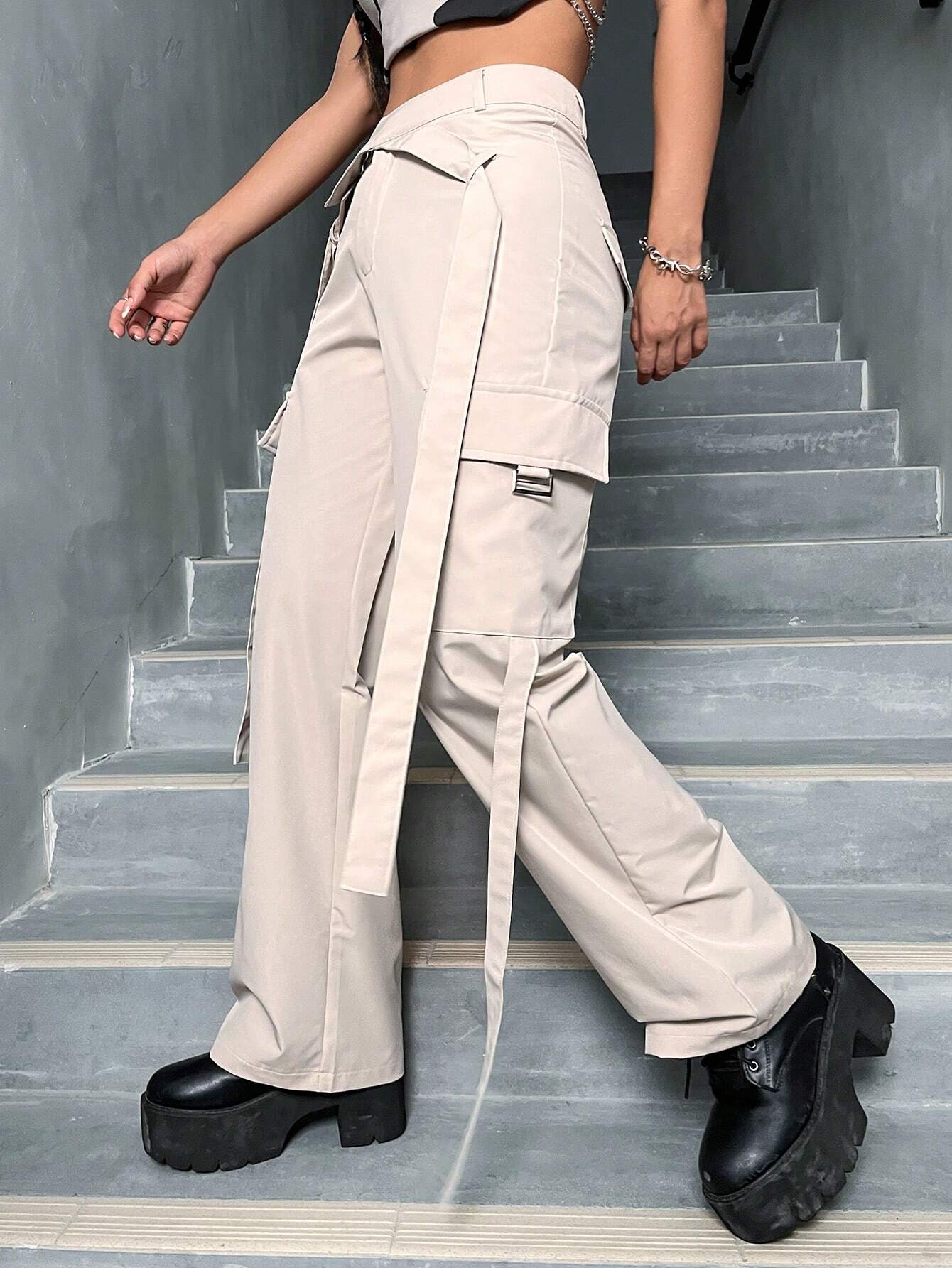 Gorpcore Flap Pocket Cargo Pants – lifestyle view 18