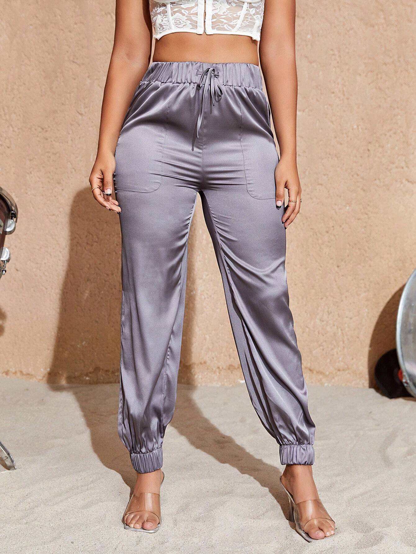 Waist Slant Pocket Cargo Pants – waistband detail