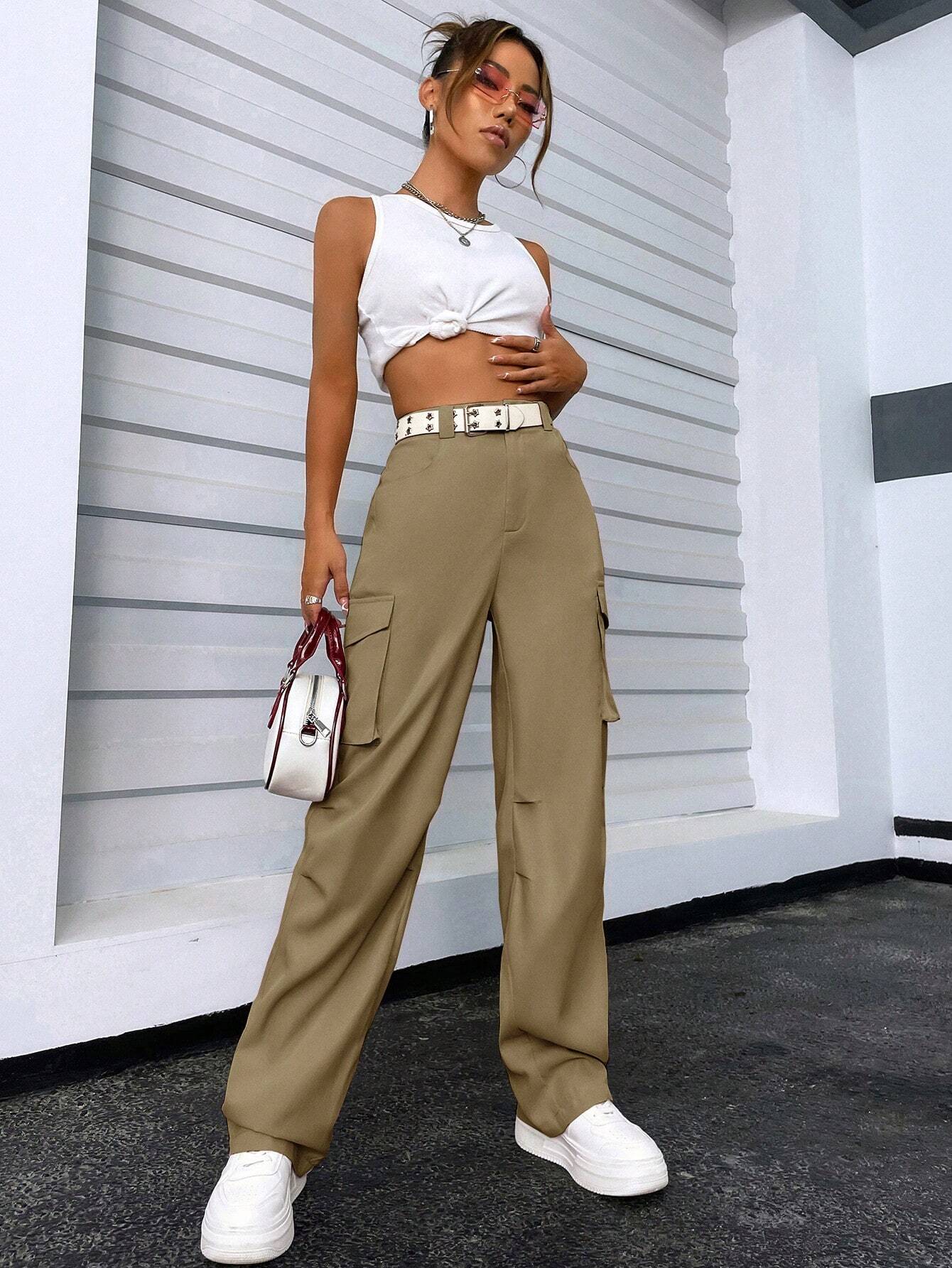 Zippered Pocket Cargo Pants – fit and style view