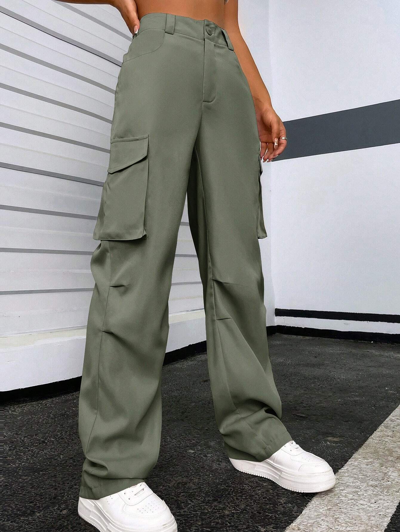 Zippered Pocket Cargo Pants – lifestyle view 12