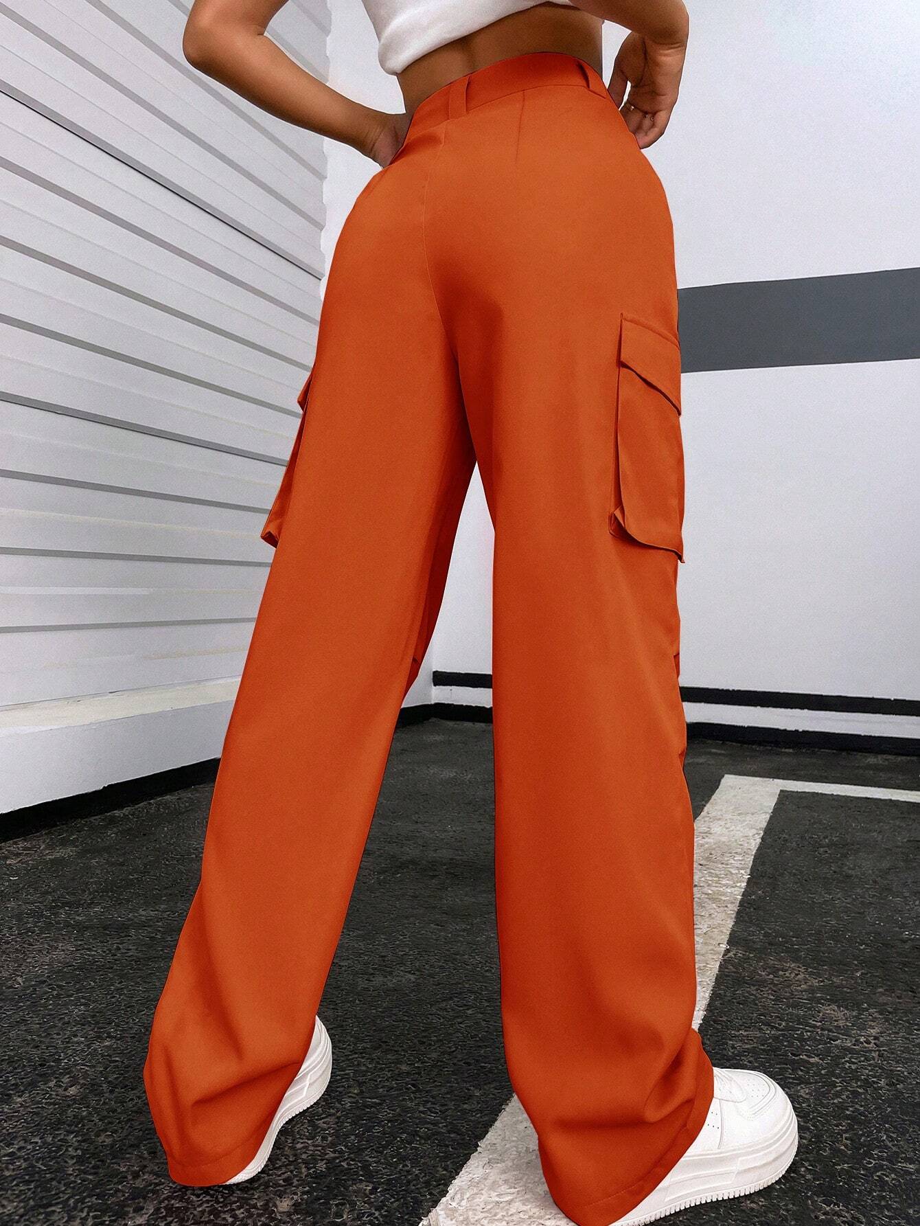 Regular Fit High Waist Cargo Pants – lifestyle view 32