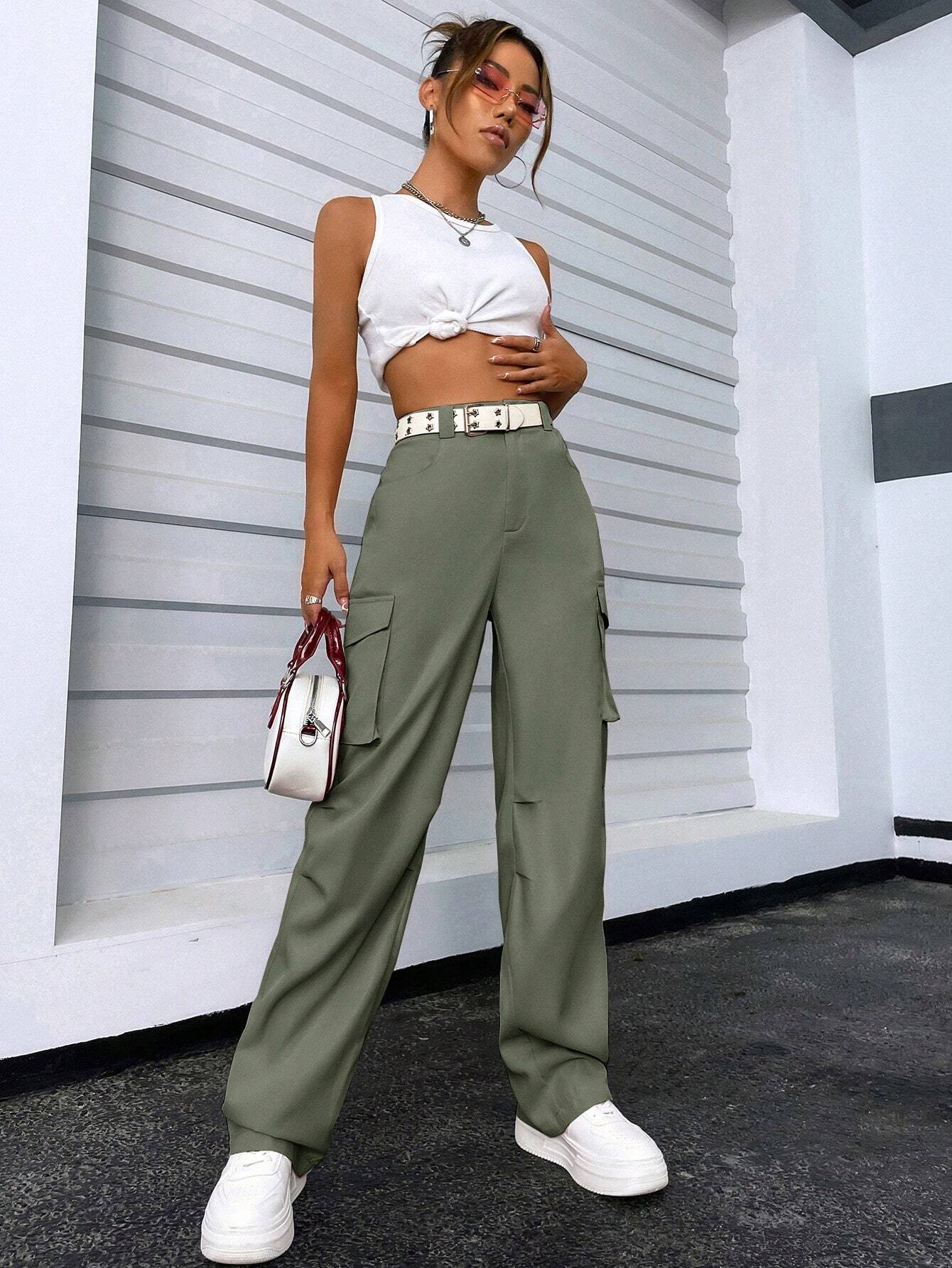 Zippered Pocket Cargo Pants – lifestyle view 13