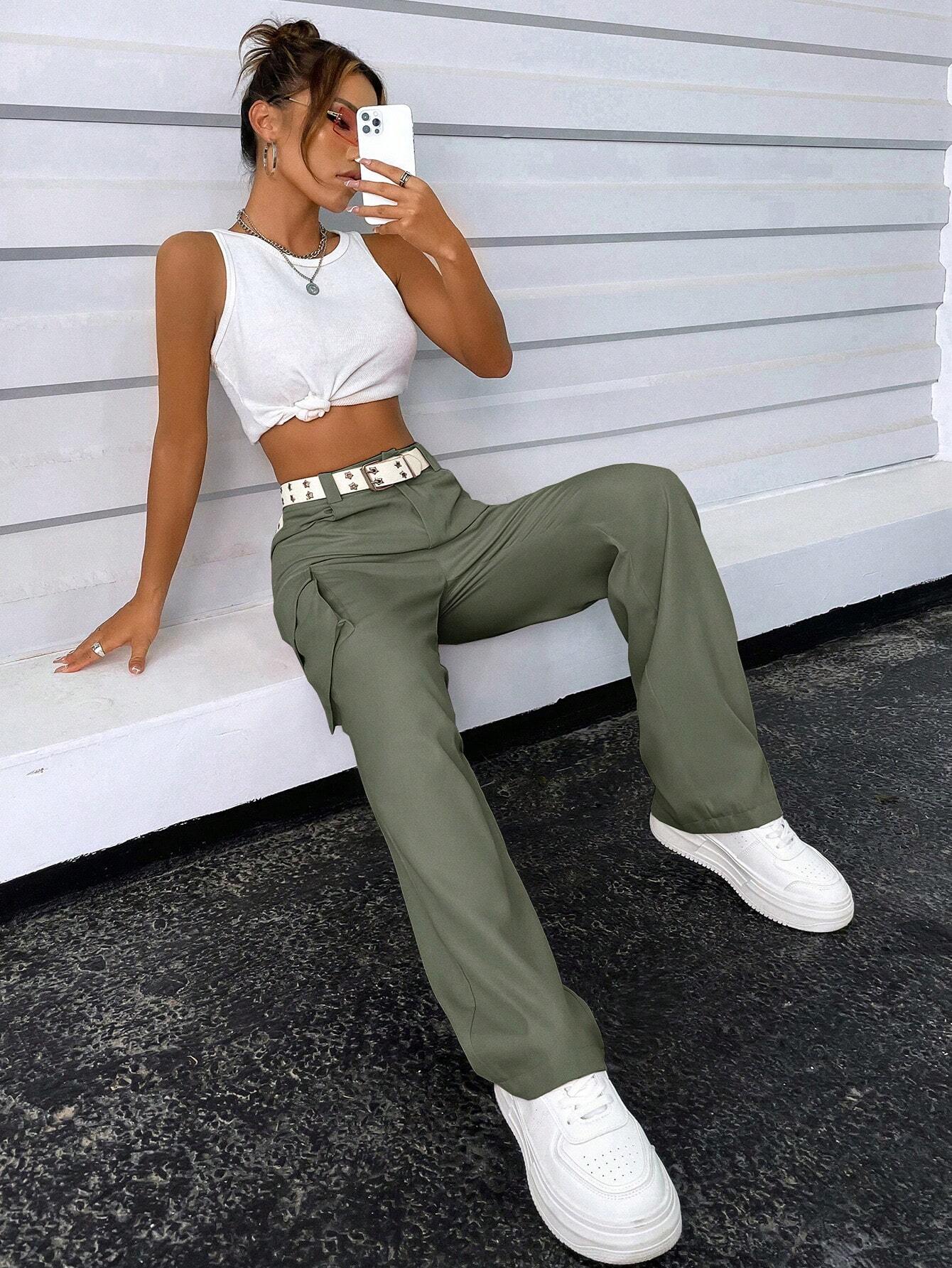 Zippered Pocket Cargo Pants – lifestyle view 14