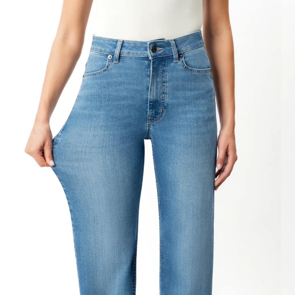 Women's High Rise Wide Denim Jeans – lifestyle view 12