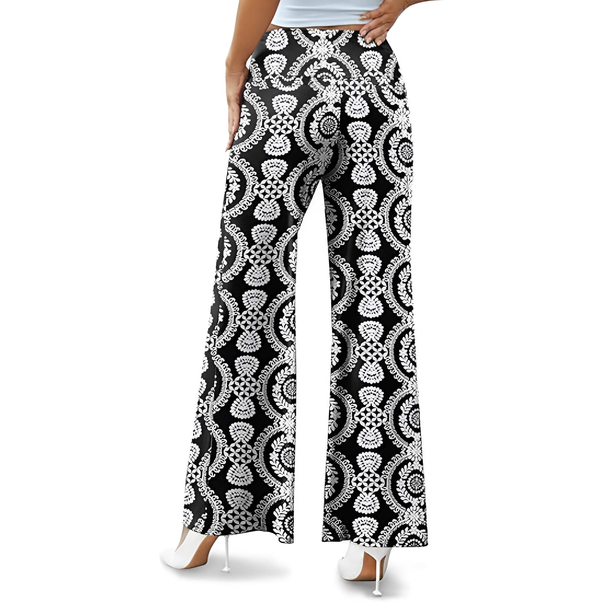 Casual And Comfy Wide Fit Palazzo Pants For Women – lifestyle view 21