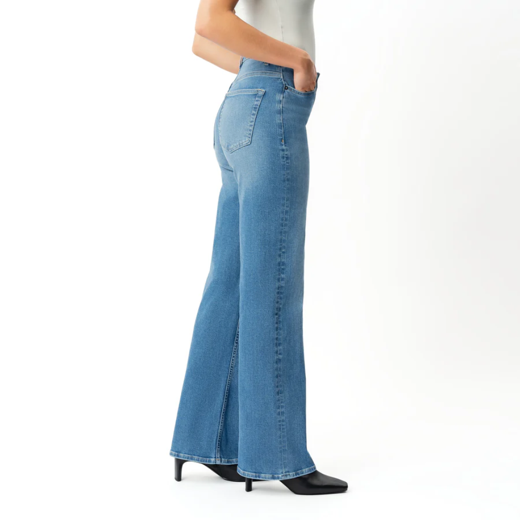 Women's High Rise Wide Denim Jeans – lifestyle view 13