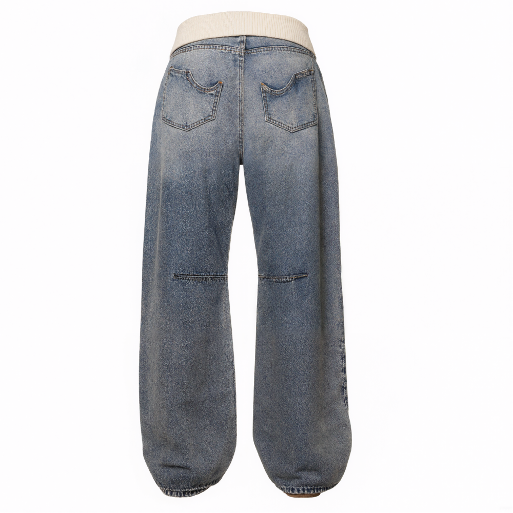Low Rise Baggy Jeans For Women – side profile view
