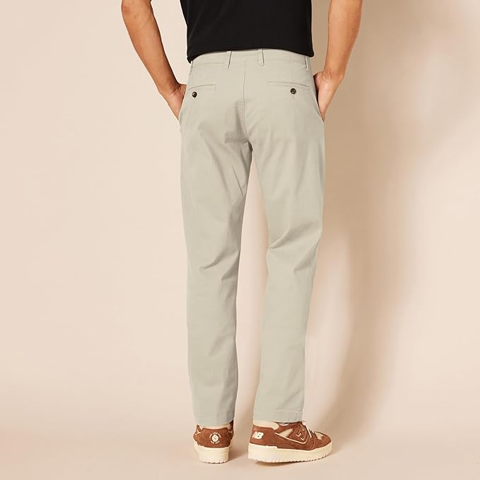 Athletic Fit Chino Twill Pants For Men – lifestyle view 25