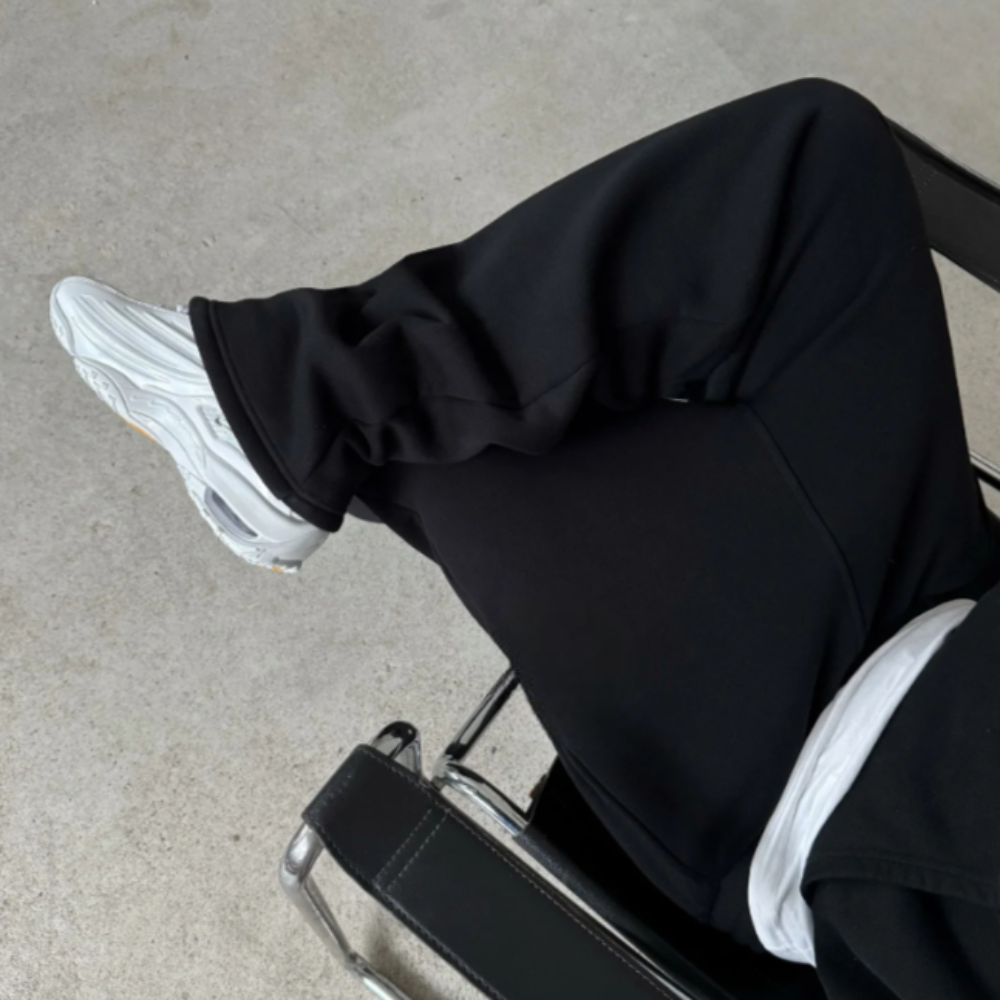 Tapered Zipper Hem Sweatpants