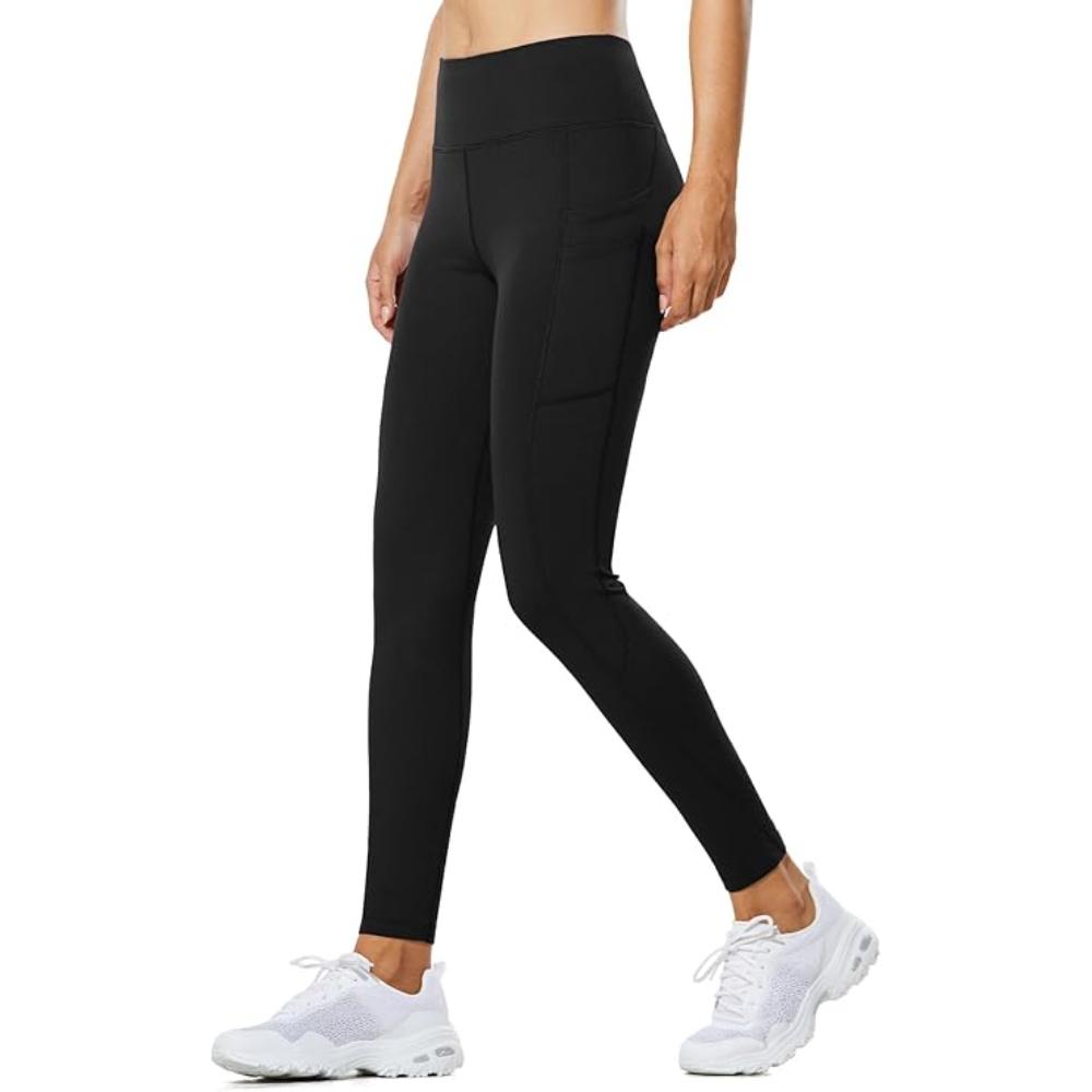 Women Thermal Fleece Leggings With Pockets