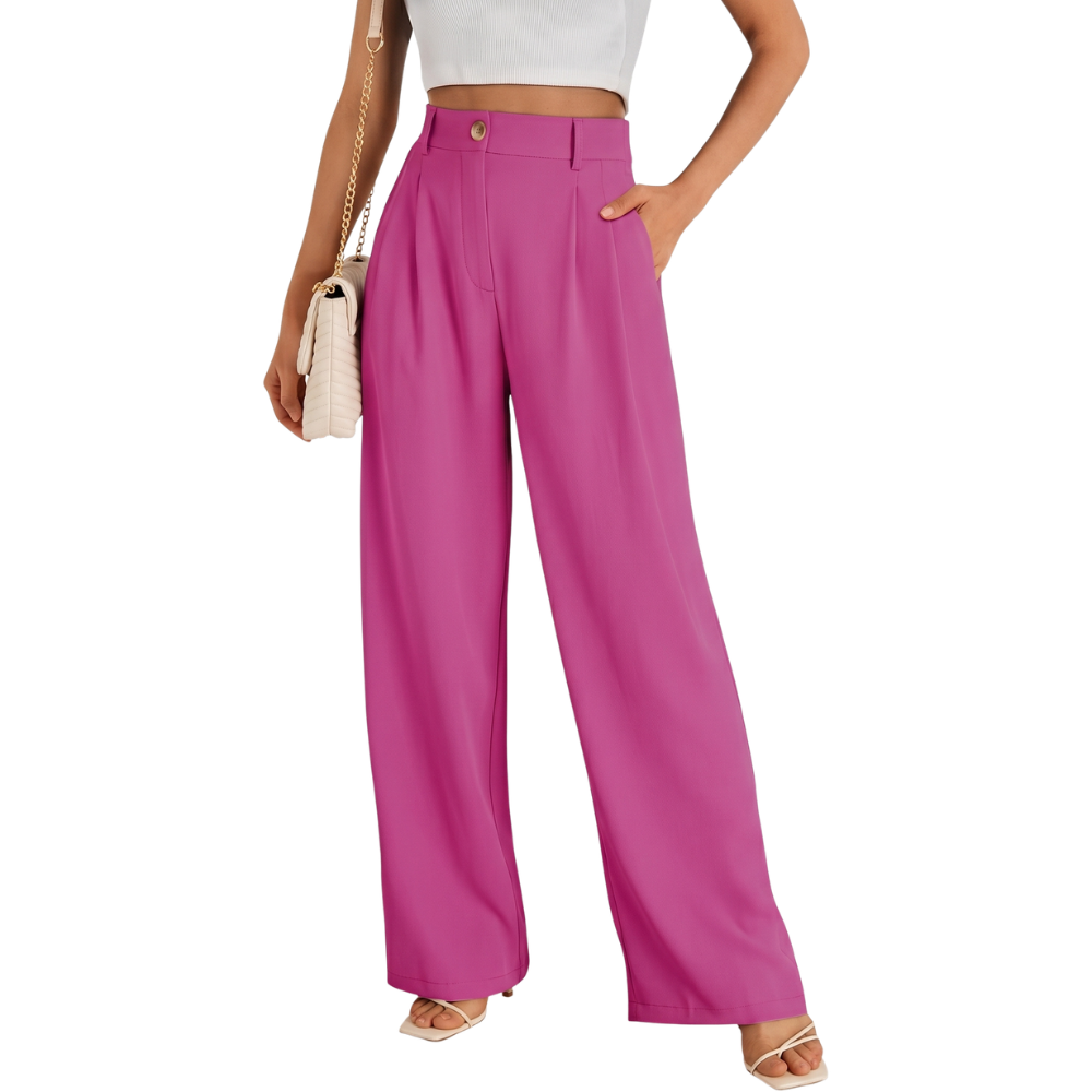 Wide And Leg Dress Pants High Rise Dressy For Women